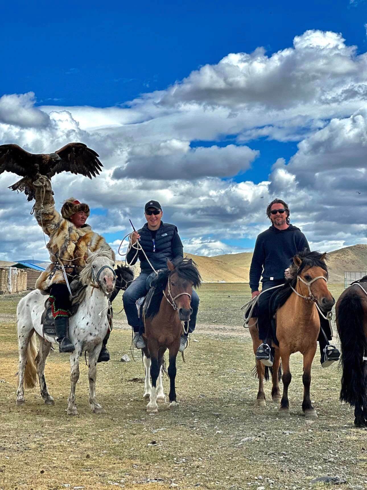 Our history with Christian Bale in Mongolia to visit Mongolian